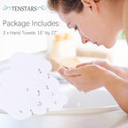 TENSTARS Silk Hemming Hand Towels - Image 2