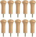 KUMGROT 10pcs Coat Wall Hooks Wood Mushroom Heavy Duty Robe Decorative Wall by KUMGROT