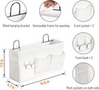 2pcs Large Wall Hanging Storage Bag, Door Closet Linen Fabric Pockets Organizer - Image 3