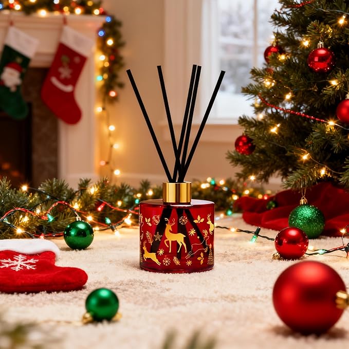 Reed Diffuser Set, Gingerbread Joy Christmas Oil Diffuser - Image 5
