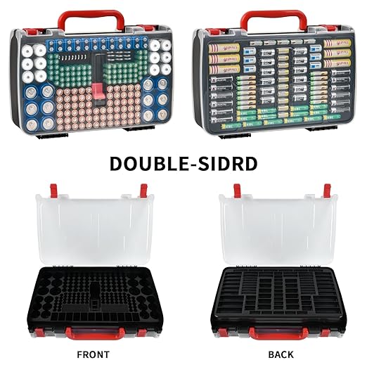 Double-Sided Battery Storage Organizer Case - Image 2