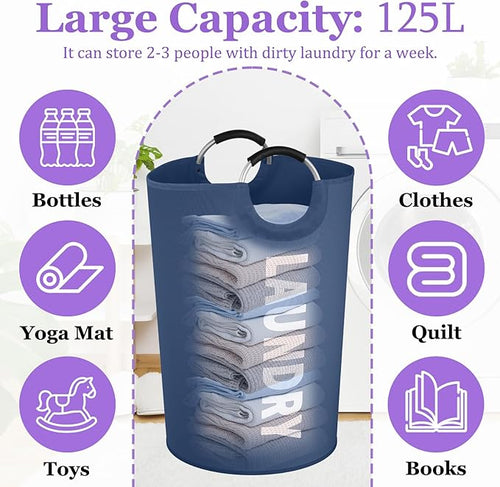 125L Collapsible Laundry Basket - Image 2