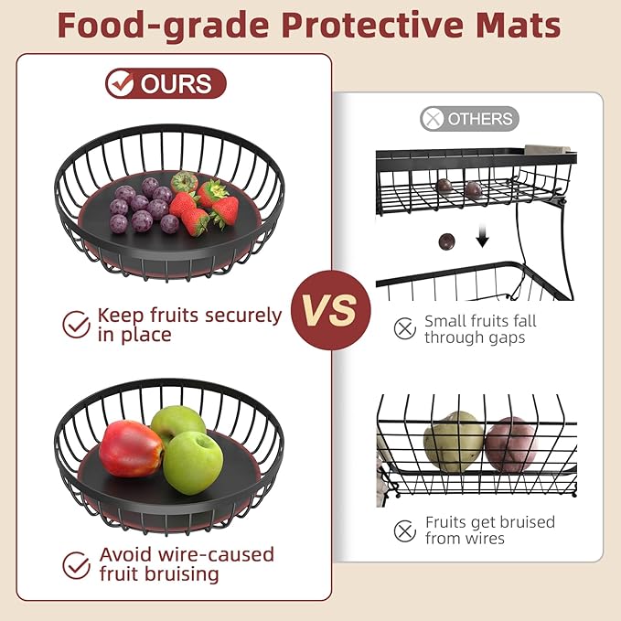 2 Tier Large Fruit Basket for Kitchen Counter - Image 5