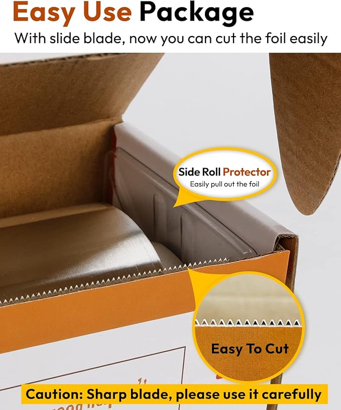 Katbite Aluminum Foil Heavy Duty 17.7 Inch Wide, 30 Micron Thick Strong Heavy - Image 4