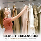 30 Pack Velvet Hanger for Shirt Pants Dresses Skirts Suits Jackets - Image 6