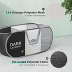 TECHMILLY Collapsible Laundry Basket Durable Pop Up Hamper - Image 4