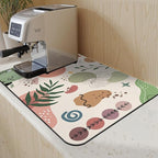 Dish Drying Mat for Kitchen Counter Matt, Super Absorbent Non-slip Rubber Backed - Image 5
