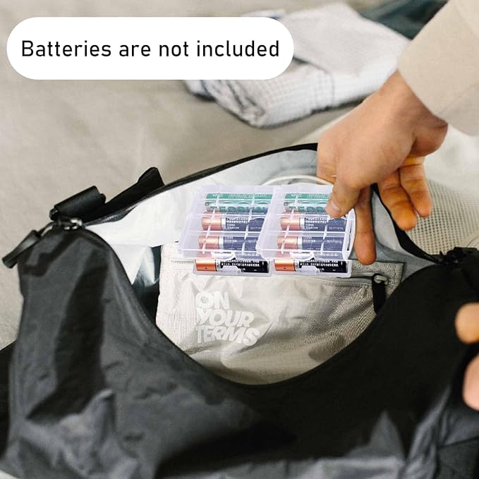10 Pcs Clear Plastic Cell Battery Storage Case Holder Box, AA/AAA Cell Battery - Image 4