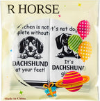 R HORSE Dachshund Kitchen Dish Towel - Image 6