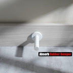 JQK Door Stopper White, 304 Stainless Steel Thicken 1mm Sound Dampening Door - Image 6