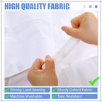 Windyun 40 Over the Door Shoe Organizer Large Breathable Mesh Pocket Clear - Image 6