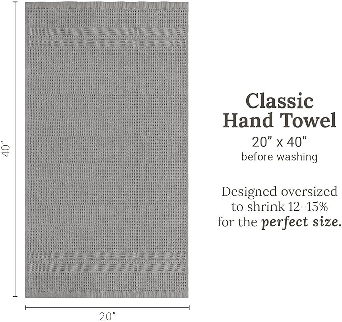 GILDEN TREE Waffle Hand Towels for Bathroom Quick Dry Towel Super Absorbent - Image 8