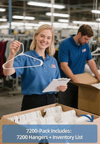 HOUSE DAY Made in USA 7200 Pack 16 Inch Plastic Hangers Bulk, Pallet Package - Image 5