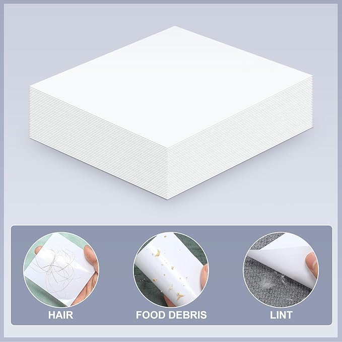 200 Pack Mini Portable Lint Removing Sheets Travel Size Lint Removing Sheets - Image 3