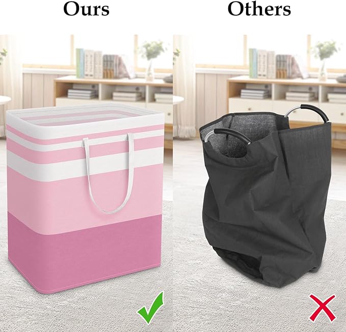 StorageRight Large Collapsible Laundry Basket Hamper - Image 5