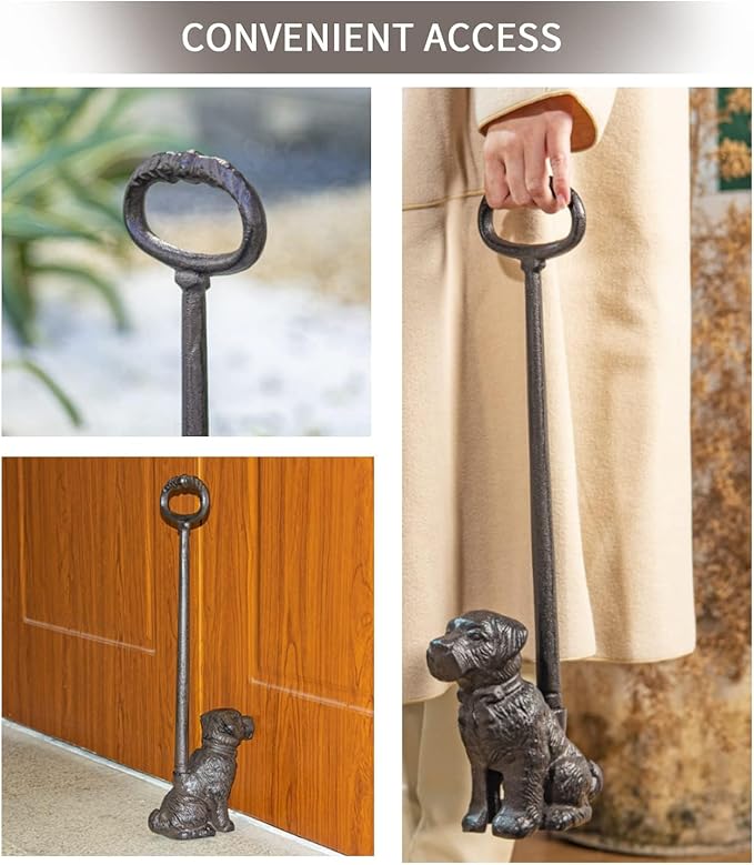 Sungmor Cast Iron Dog Door Stop - Image 6