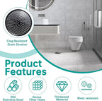 Shower Drain Hair Catcher, Bathtub & Sink Drain Hair Catcher, Anti-Clog Shower - Image 4