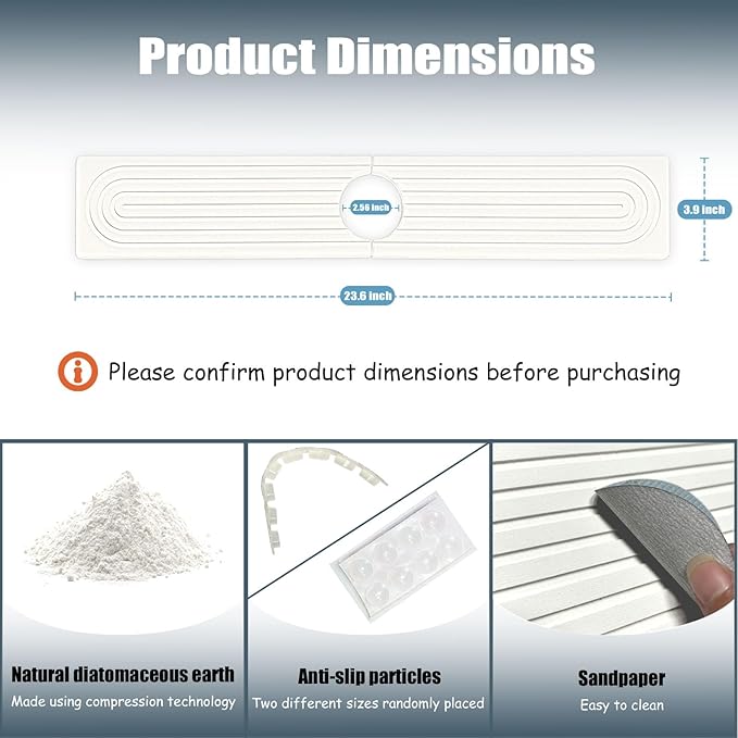 Stargaz Faucet Mat For Kitchen Sink，Sink stone quick dry around faucet - Image 3