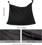 Hanging Linen Laundry Bag, 100% Pure Flax Linen Over The Door Hamper - Image 2