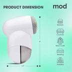MOD 2 Pack Portable Fabric Shaver and Lint Remover, Reusable Pet Hair Remover - Image 6