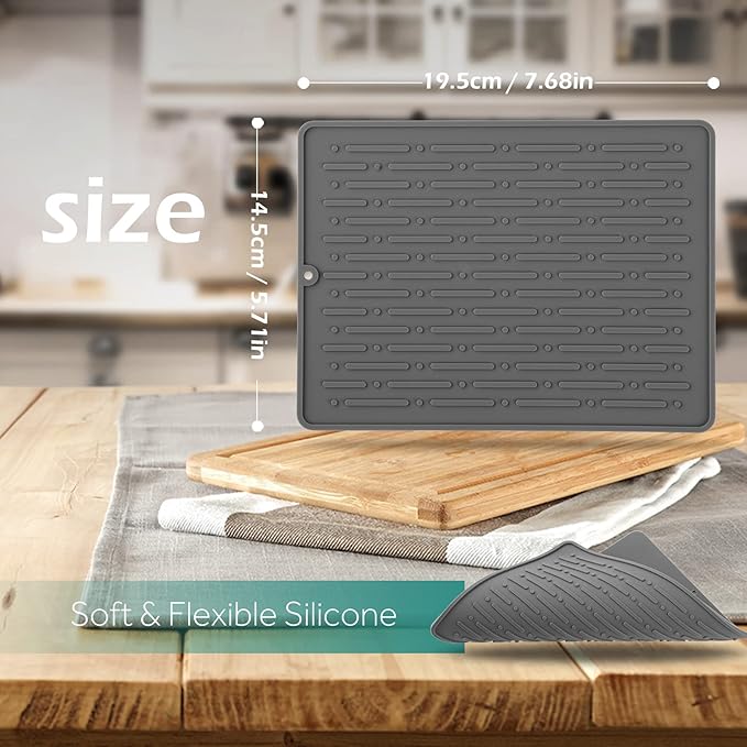 Dish Drying Mats, Heat-resistant Silicone Mat - Image 2