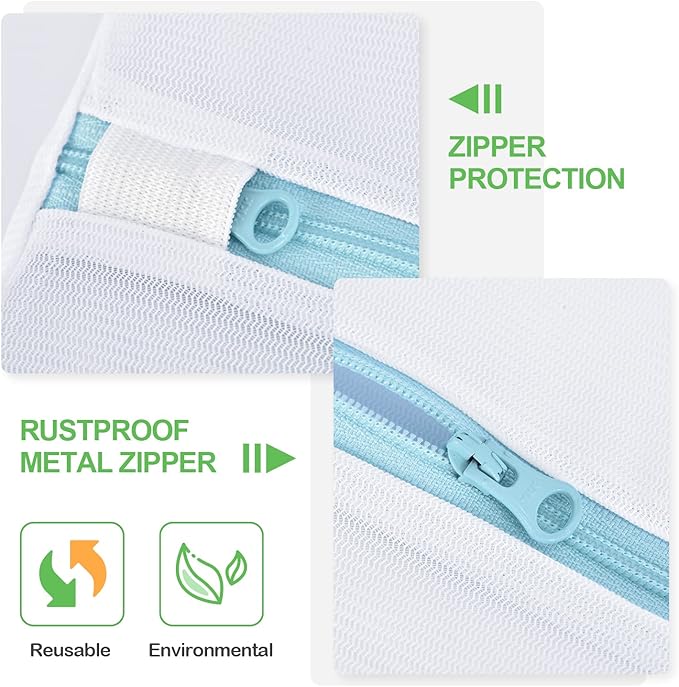 OTraki Large Mesh Washing Bag 43 x 35 in XL Laundry Bag Washer Machine Net - Image 5