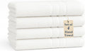 White Hand Towels for Bathroom by CasaPlatino