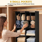 Ofiray-home 4 Tier Hanging Closet Organizer, 12 Compartments Sweater Organizer - Image 5