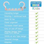 Wonder Hanger Max 10-Pack Space Saving Hangers, Reinforced Hooks Swivels 360° - Image 4
