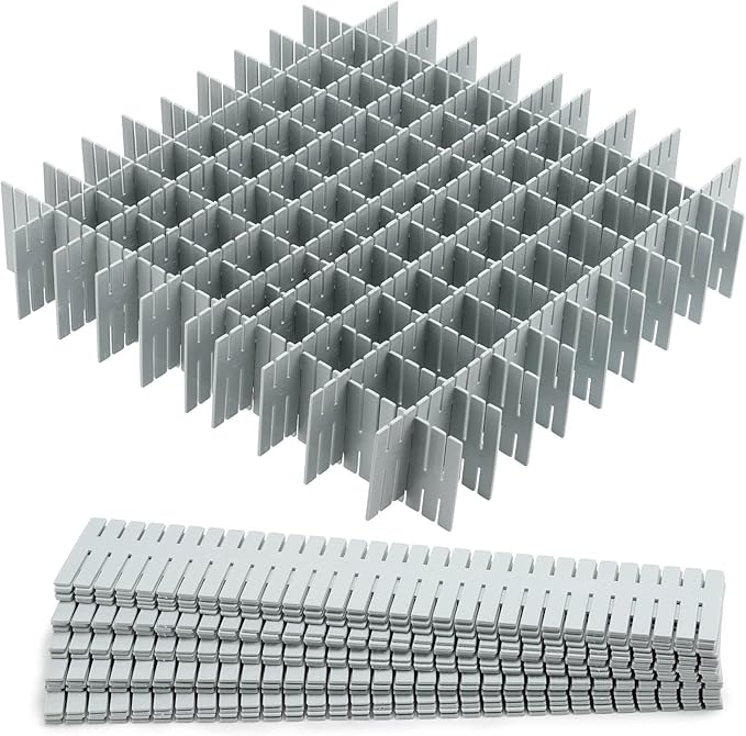acDesign 40Pcs Grid Drawer Dividers, Adjustable Drawer Organizer by acDesign