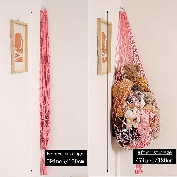 Stuffed Animal Net or Hammock Corner Hanging Net - Image 2