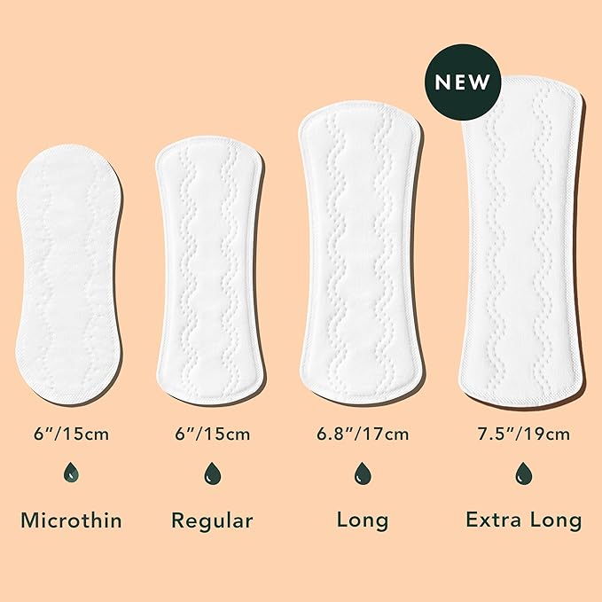 Rael Panty Liners for Women, Organic Cotton Cover - Image 5