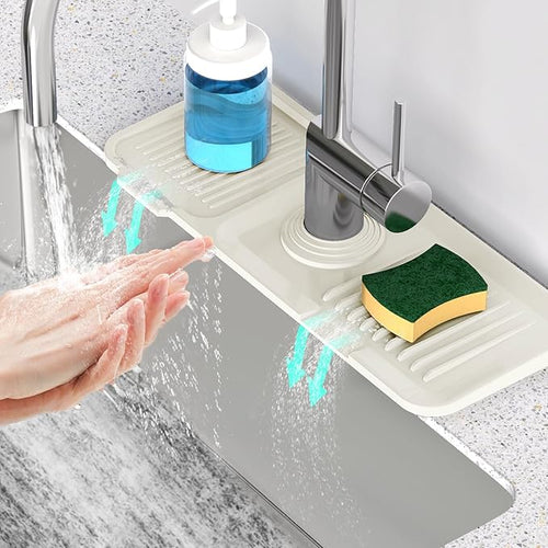 14.6 inch Faucet Mat for Kitchen Sink Faucet Mat Kitchen Sink Splash Guard by Snoquir