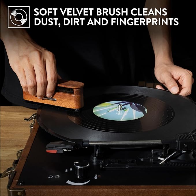 Big Fudge Vinyl 2-in-1 Wooden Record Cleaning Brush - Image 4
