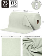 Fantasticlean Microfiber Cleaning Cloth Roll -75 pack, Tear Away Microfiber - Image 6