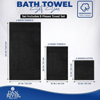DAN RIVER 8 PC Luxury Bath Towels - Image 2