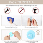 Uten Adhesive Hooks for Hanging 10 Pack, Heavy Duty Wall Hooks 11 lbs, Self - Image 4