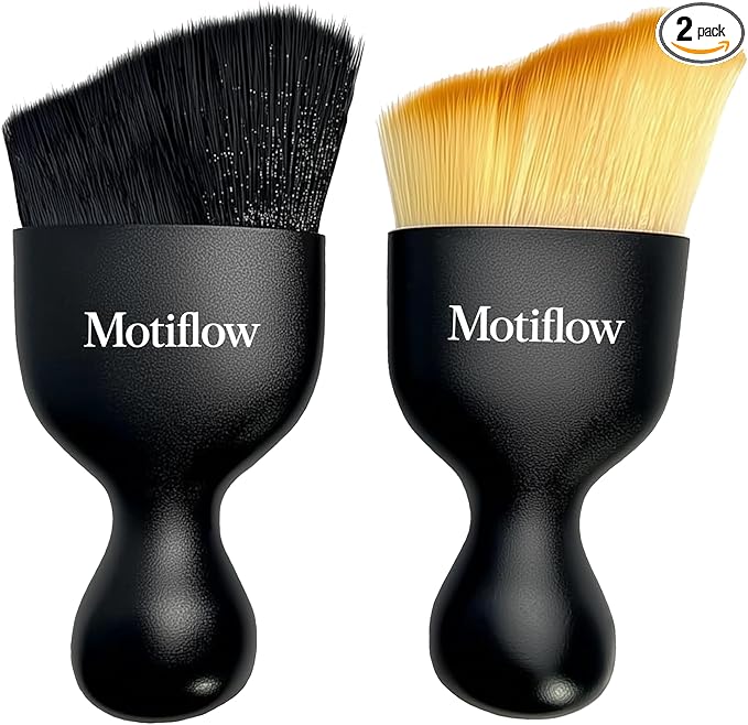 2 PCS Car Interior Detailing Brush, Car Detailing Supplies Soft Bristle by Unknown