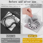 Disposable Shower Drain Hair Catcher Stickers, 90 Pack, 3.94x3.94 inch Mesh - Image 4