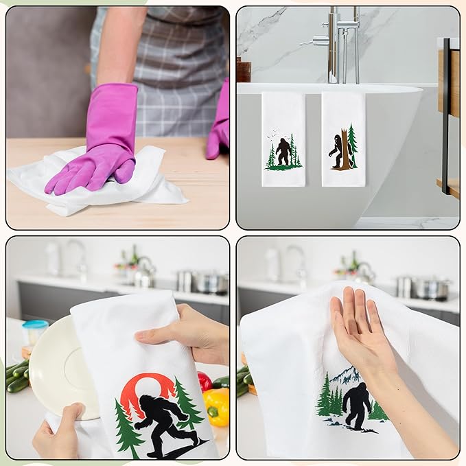 GROBRO7 Funny Gorillas Hand Towel - Image 7