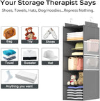 Deep Hanging Closet Organizers and Storage, Closet Hanging Storage Shelves - Image 8