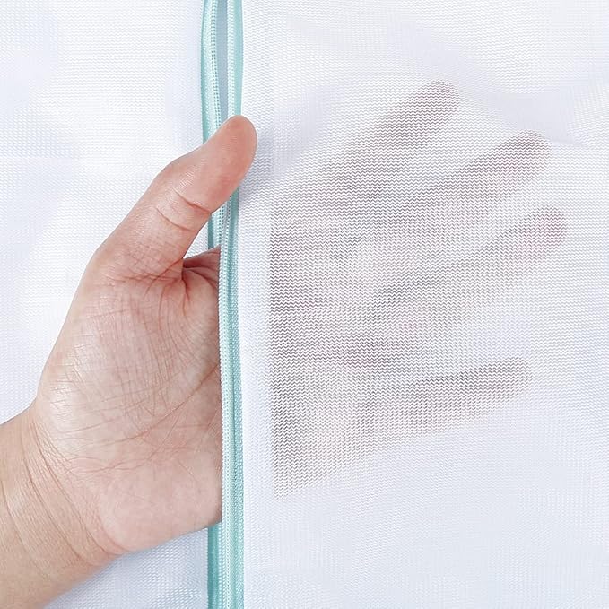 2 Pack Delicates Bag for Washing Machine, 31 x 23 inch Oversize Fine Mesh - Image 3