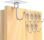 Large Adhesive Hooks 8-Pack, Heavy Duty 44lb Wall Hooks - Image 9