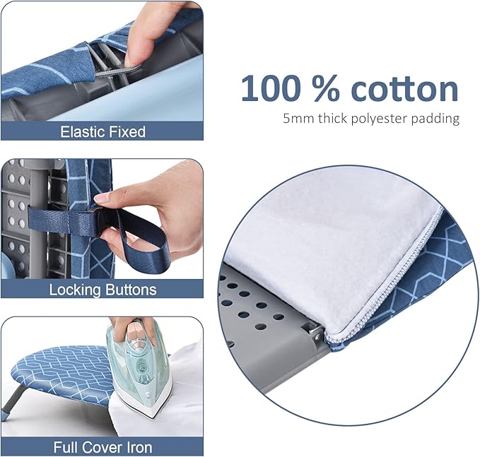 APEXCHASER Foldable Ironing Board, Tabletop Small Iron Board - Image 2