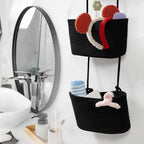 TeoKJ Over the Door Organizer, 3-Tier Woven Cotton Hanging Kitchen Baskets - Image 8