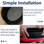 237049 Black Nylon Carpet Brush Replacement - Image 6