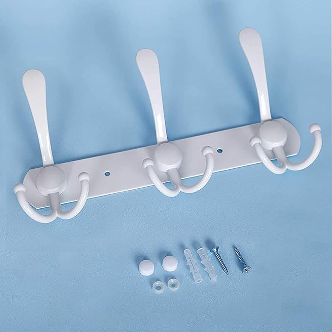 Coat Rack Wall Mounted, 3 Tri Stainless Steel Coat Hook - Image 7