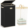 SOLEDI Laundry Hamper with Lid 100L Large & Tall Collapsible Laundry Basket by SOLEDI