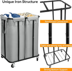 WOWLIVE Double Laundry Hamper - Image 5