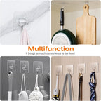 48 Pack Heavy Duty Adhesive Wall Hooks - Image 8